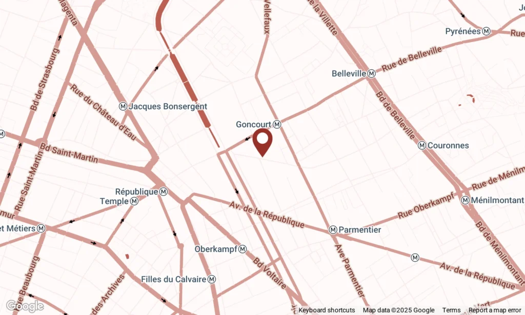 Carte Satya Yoga - 17 rue de la Fontaine au Roi , 75011 Paris
